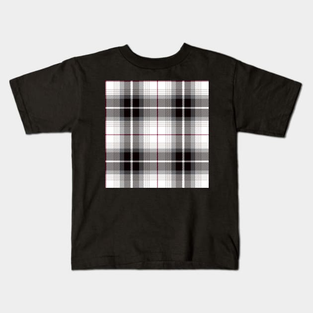 Plaid Design Kids T-Shirt by ilhnklv